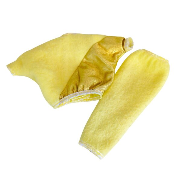 Vintage Barbie 1986 Pet Show Yellow & Gold Outfit With Skirt & Top 3658 - Picture 5 of 6